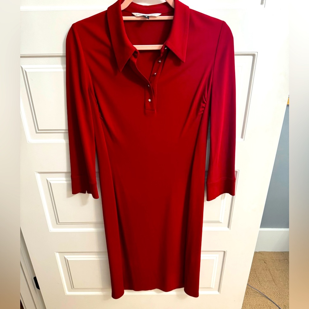 Diane Von Furstenberg Red Dress